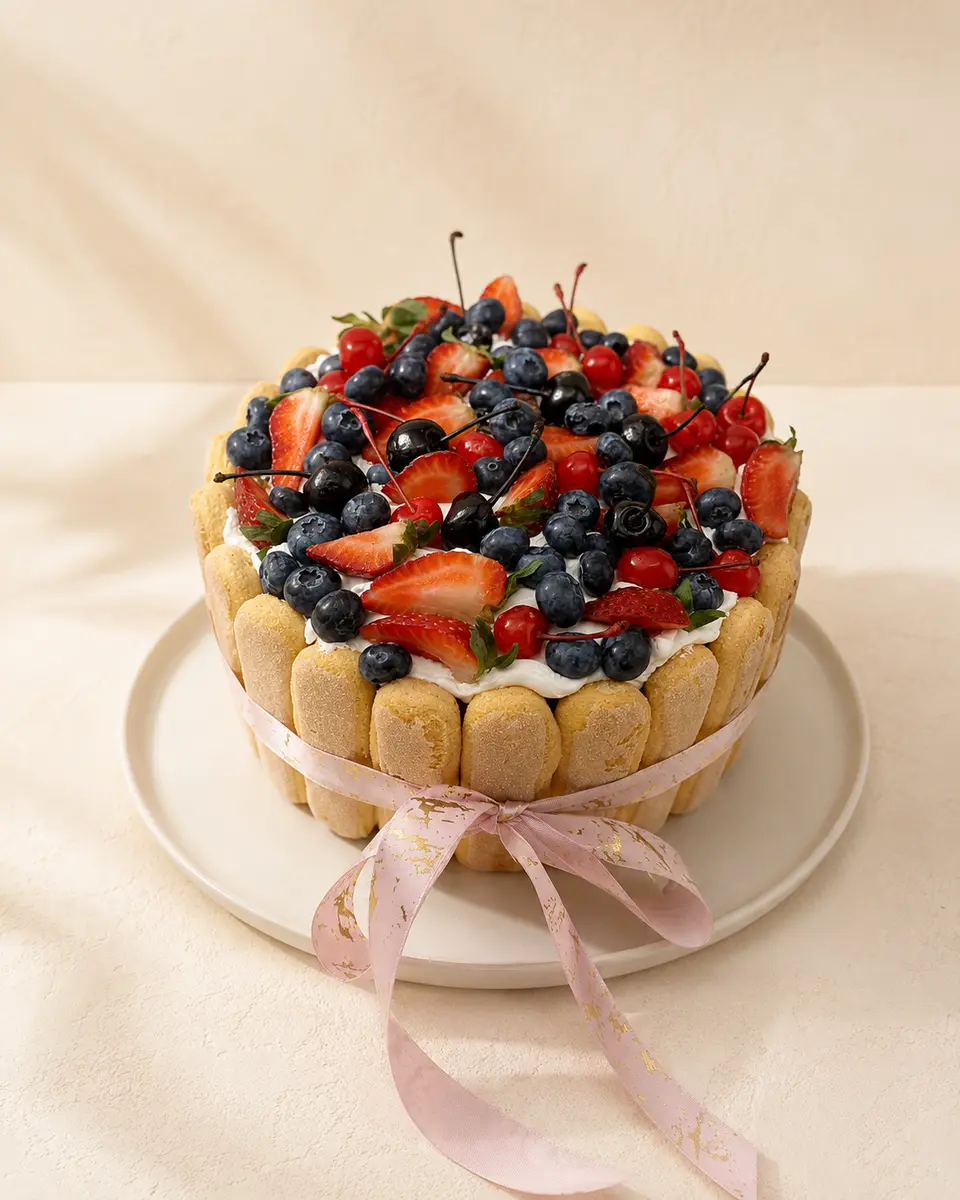 Charlotte de Frutos Vermelhos Akira Doces